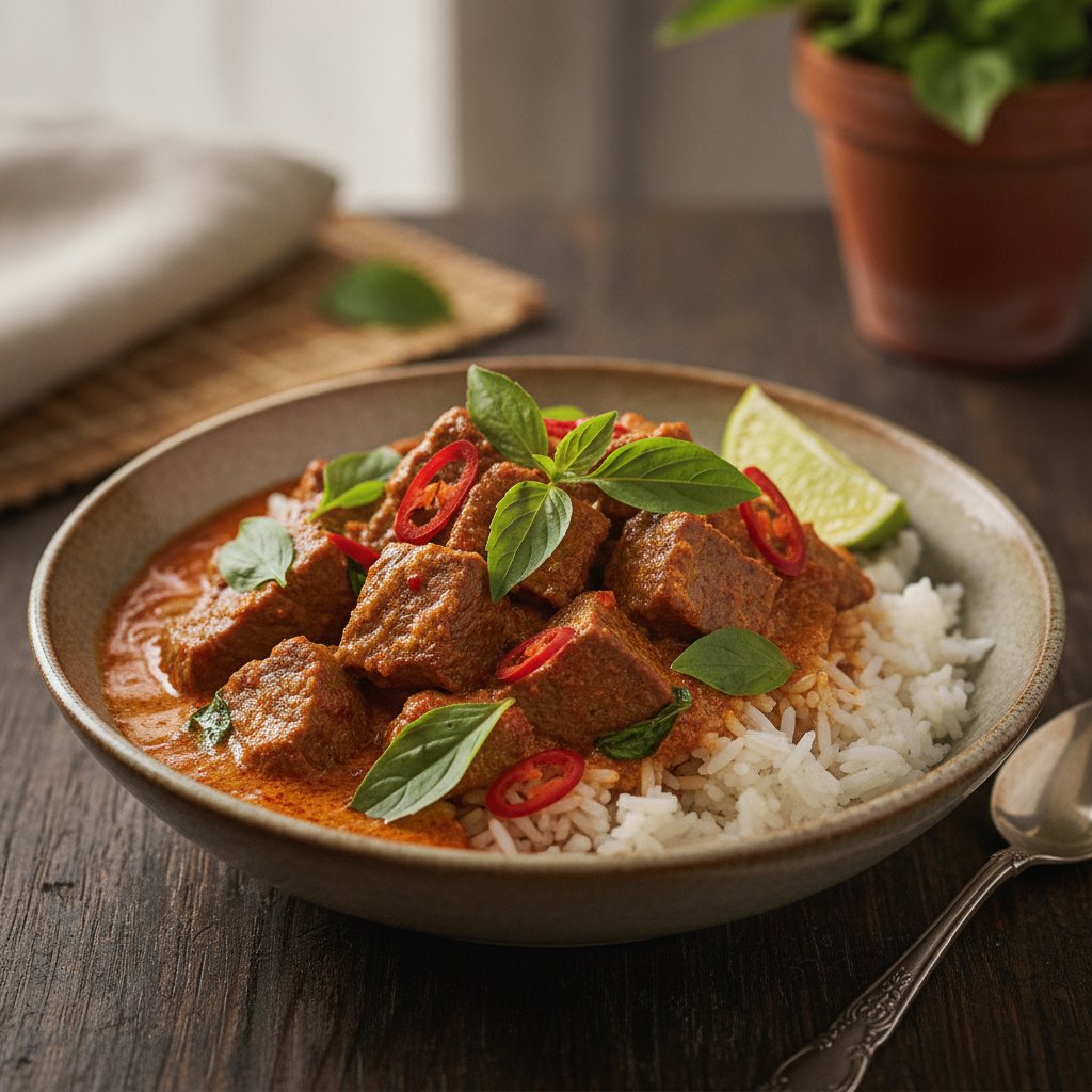 Thai Beef Curry Rice