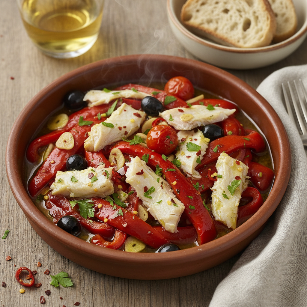 Esgarraet of Roasted Peppers and Cod