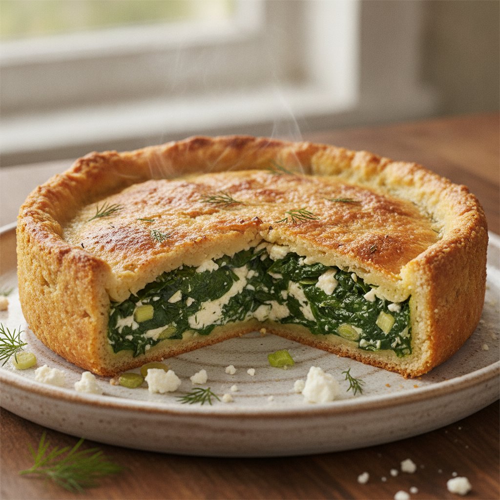 Baked Spinach and Cheese Pie (Gluten-Free)