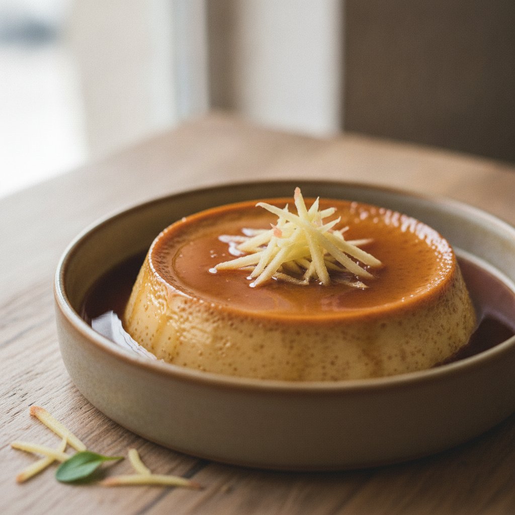 Ginger Caramel Custard