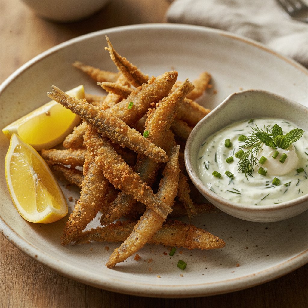 Crispy Fried Whitebait (Low-Chol)
