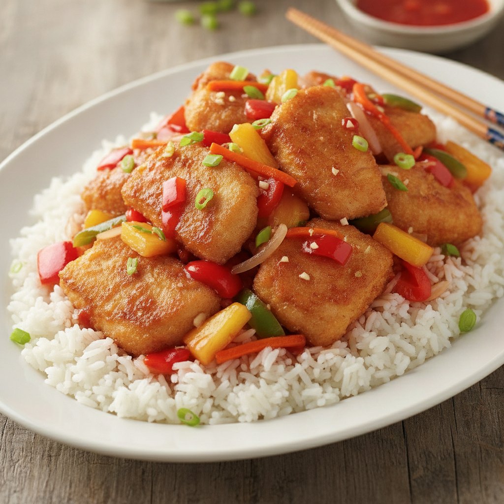 Sweet and Sour Fish Rice