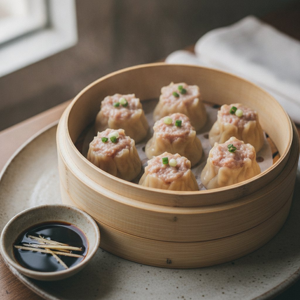 Steamed Pork and Crab Dumplings