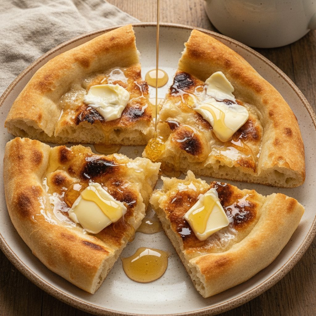 Turkish Bread With Butter and Honey