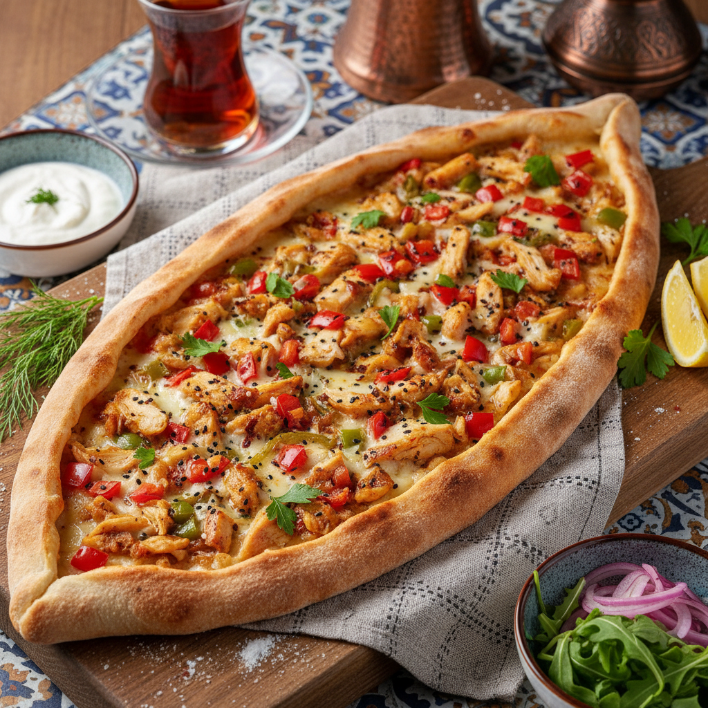 Tavuklu Pide