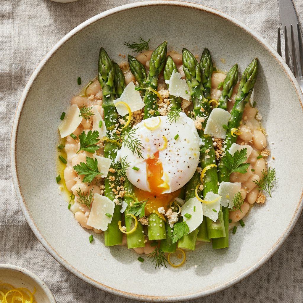 Asparagus and Egg Plate