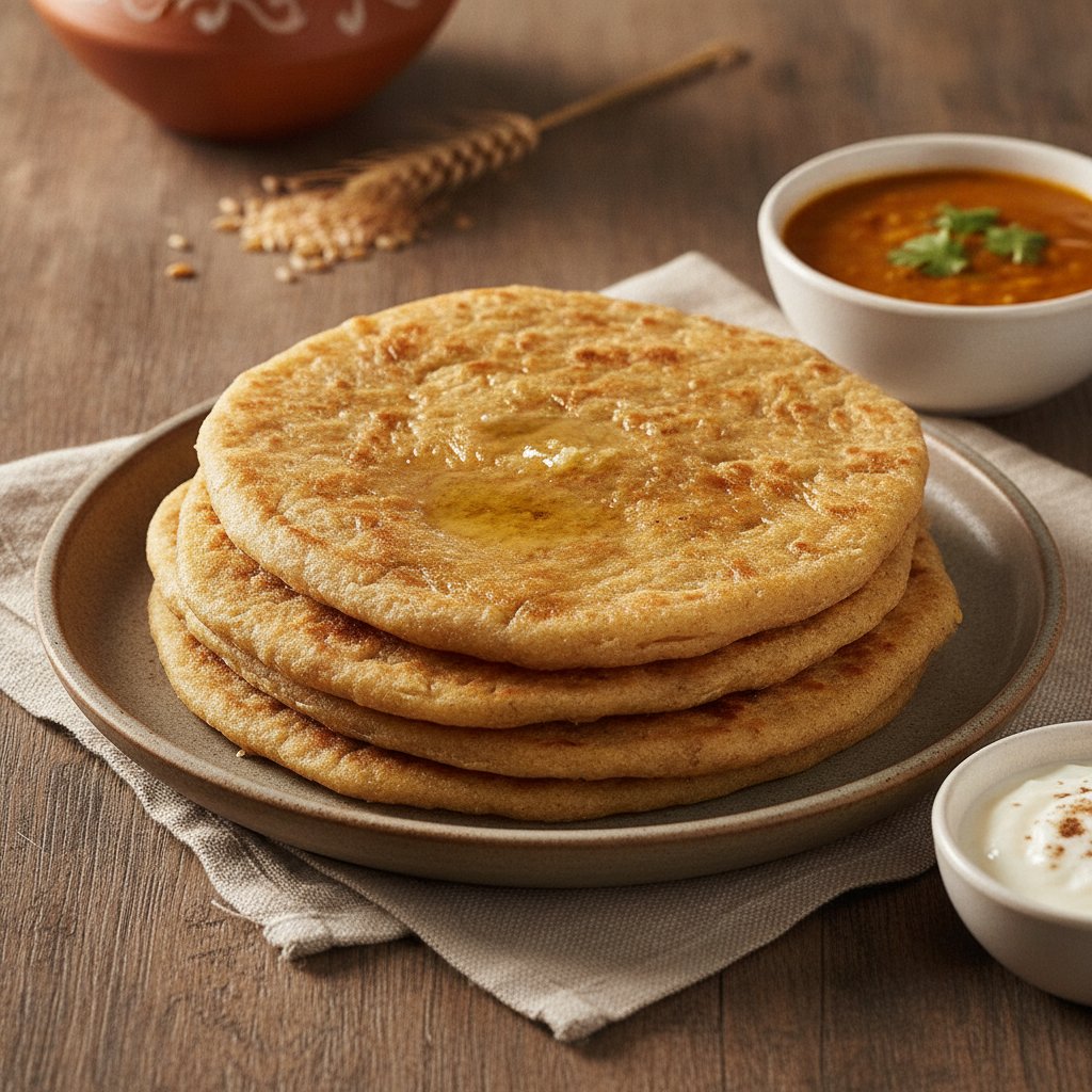 Layered Flatbread with Ghee