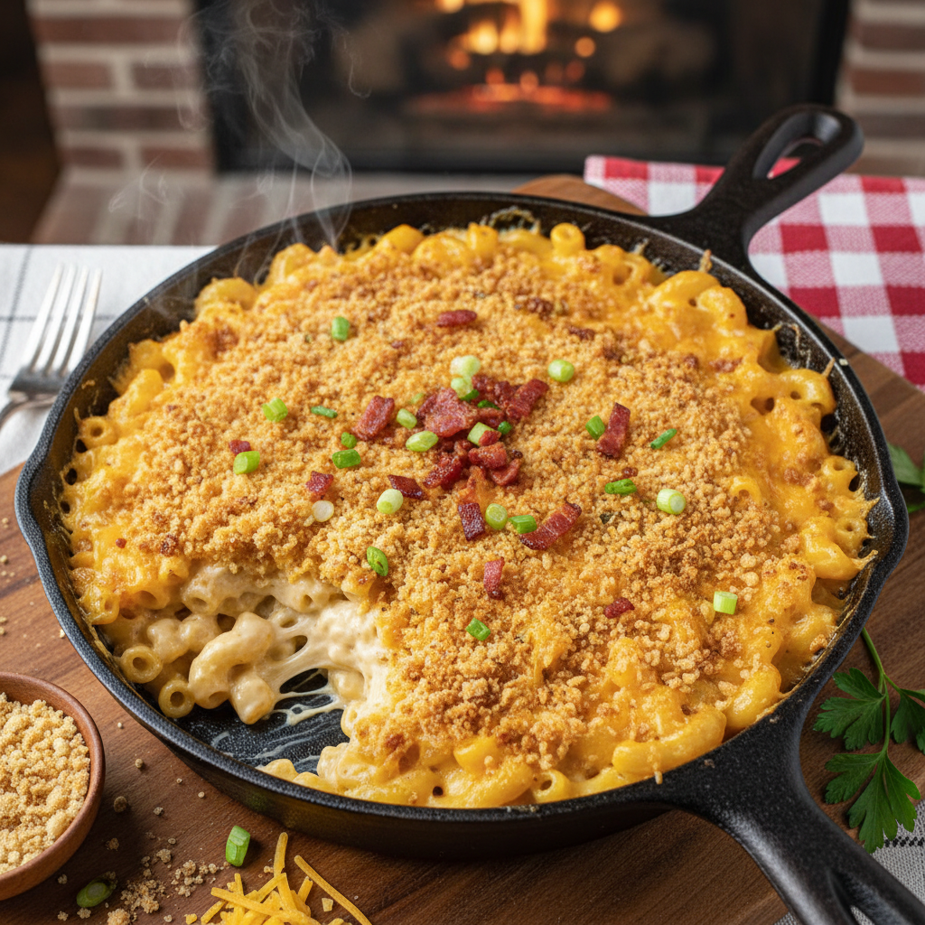 New England Baked Mac and Cheese Skillet