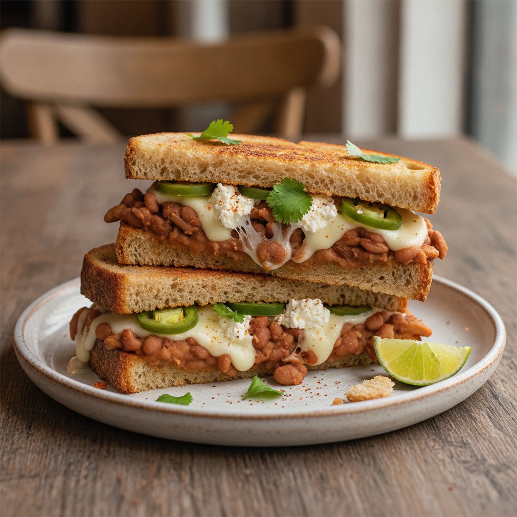 Bean and Cheese Sandwich (Low-Chol)