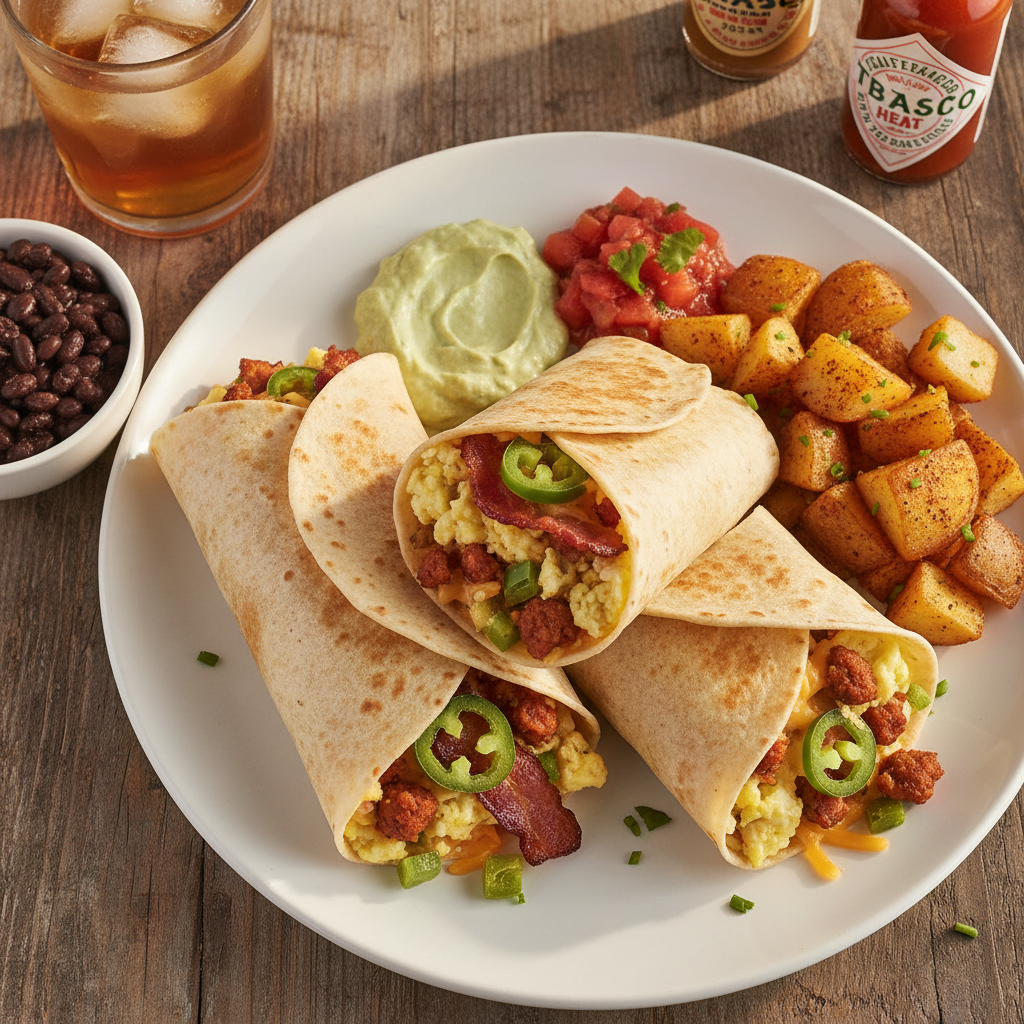 Texas Breakfast Burrito Plate