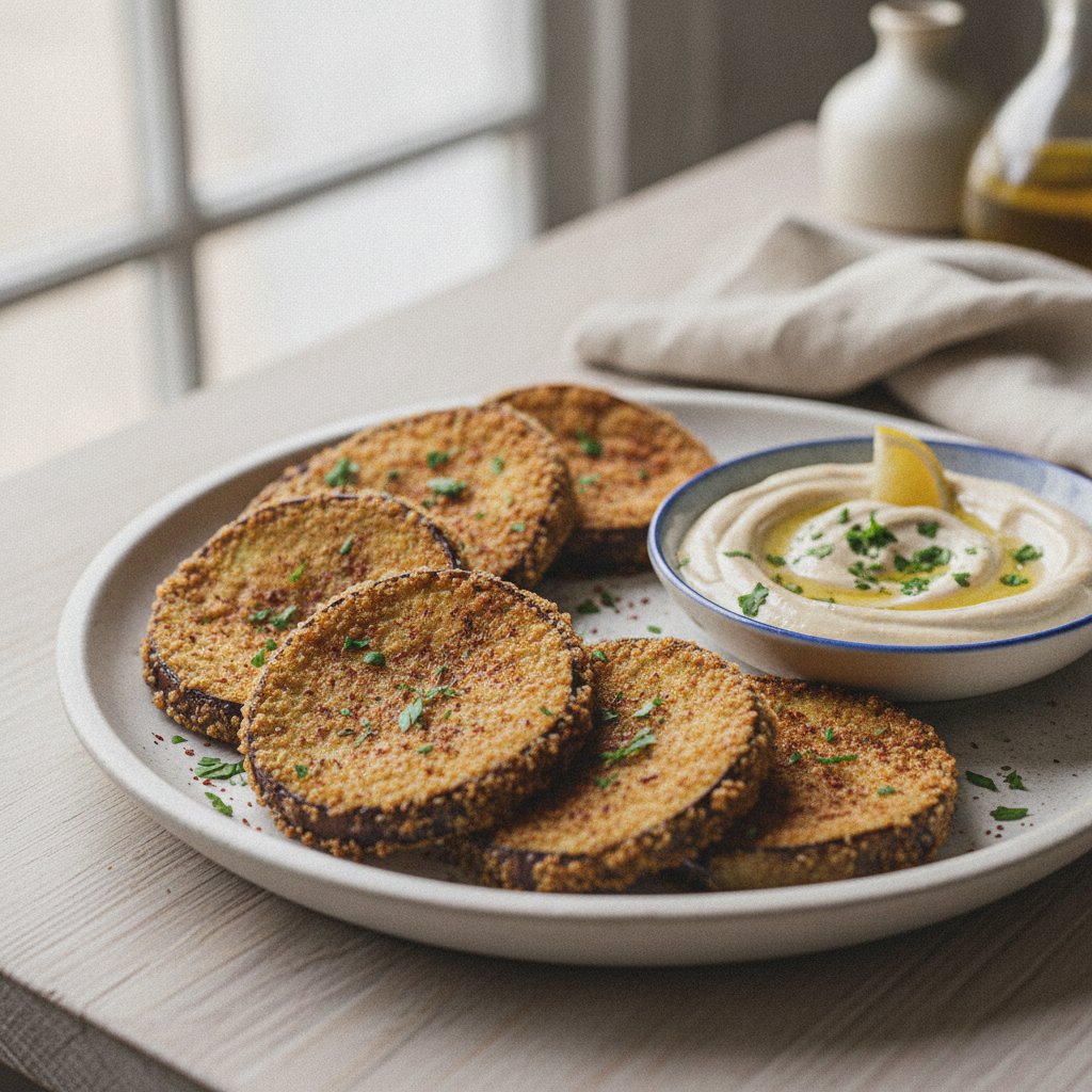 Fried Eggplant Slices