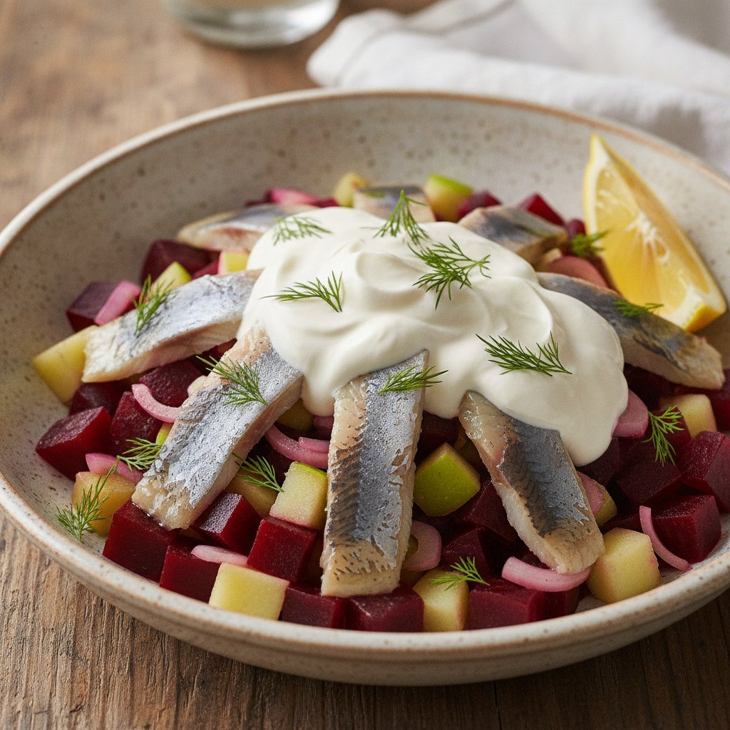Beet and Herring Salad