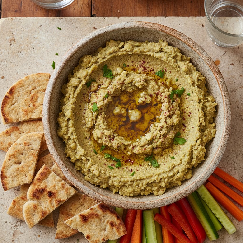Crushed Fava Bean Dip (Gluten-Free)