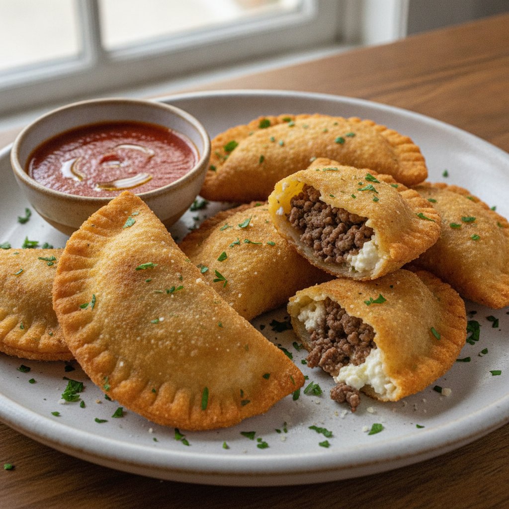 Fried Stuffed Pasta Pockets (Gluten-Free)