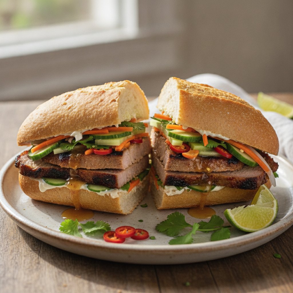 Vietnamese Grilled Pork Sandwich (Gluten-Free)
