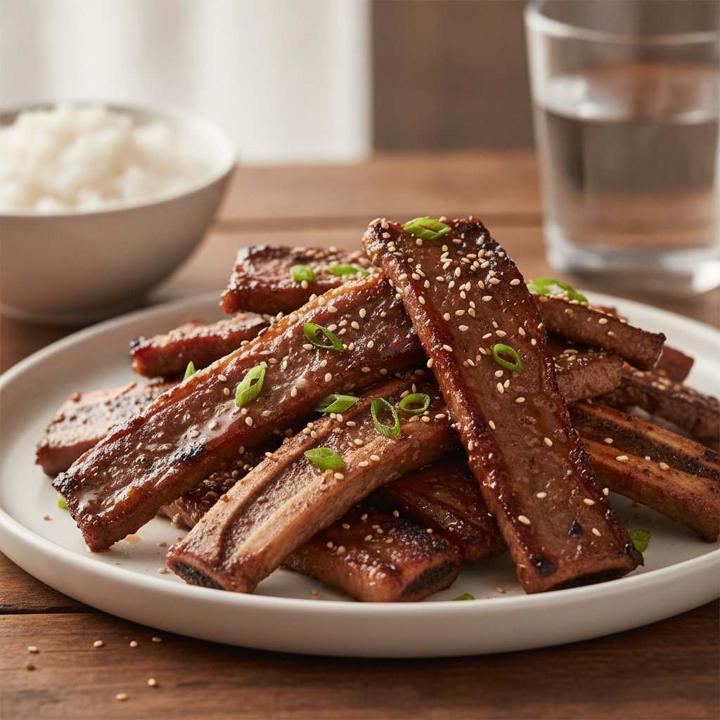 Grilled Beef Short Rib Strips