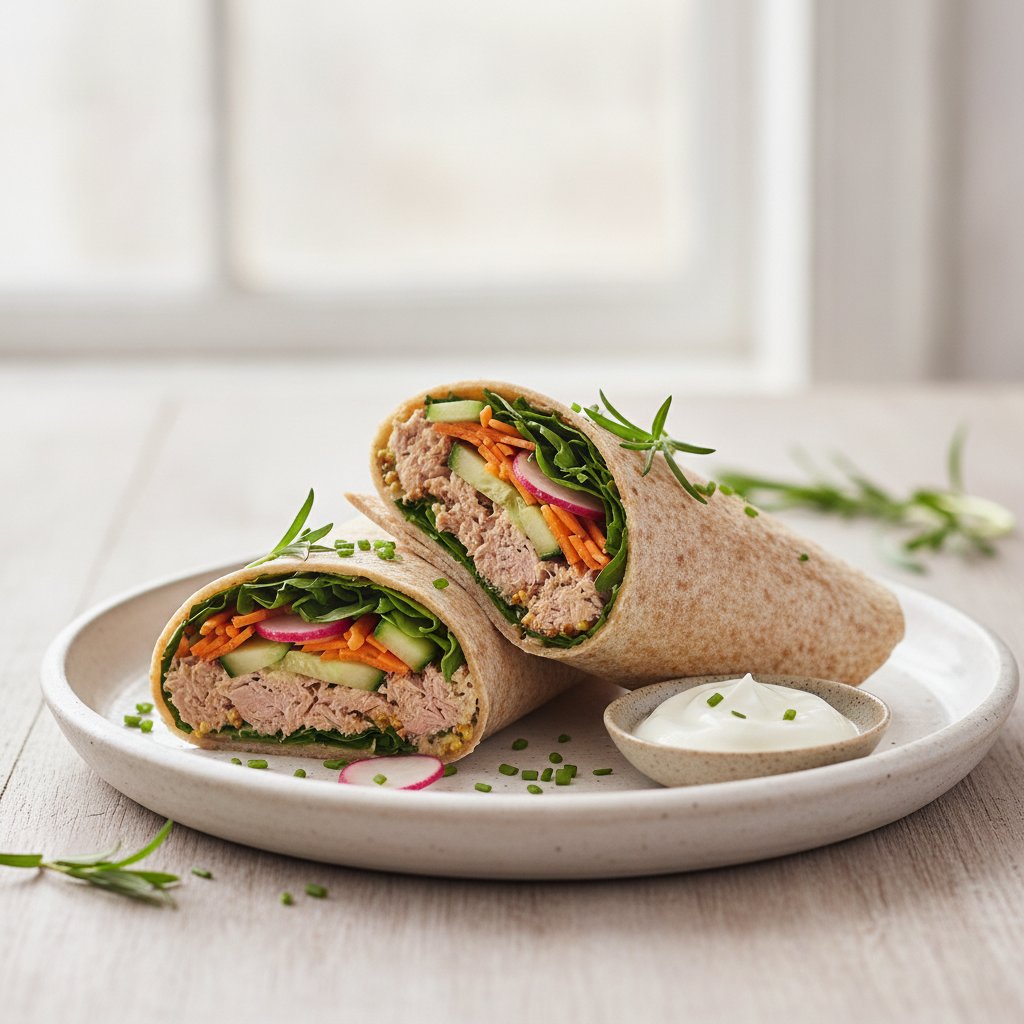 Tuna and Vegetable Wrap (Low-Calorie)