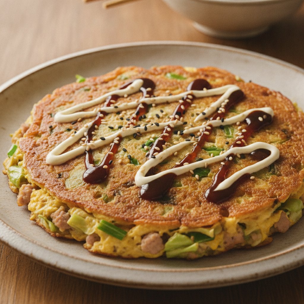 Egg and Vegetable Pancake (Low-Calorie)