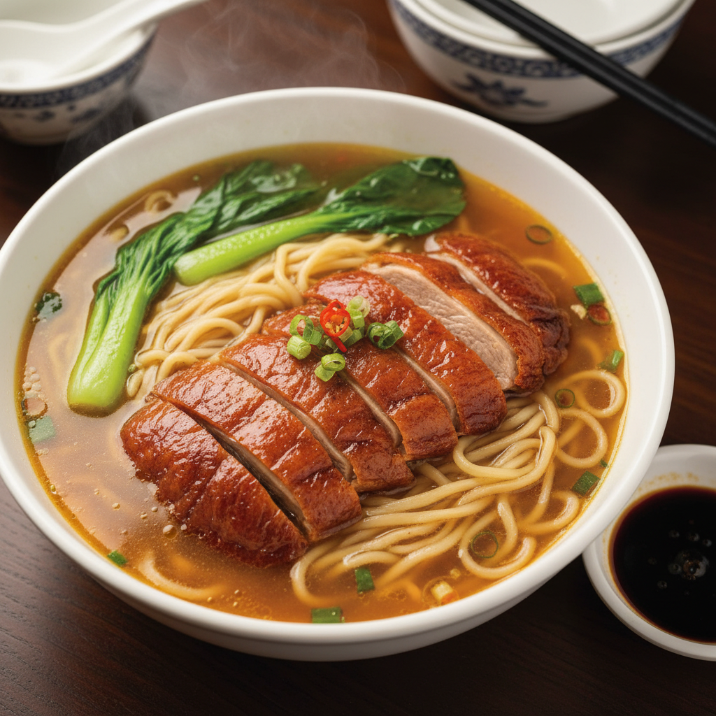 Cantonese Roast Duck Noodle Soup