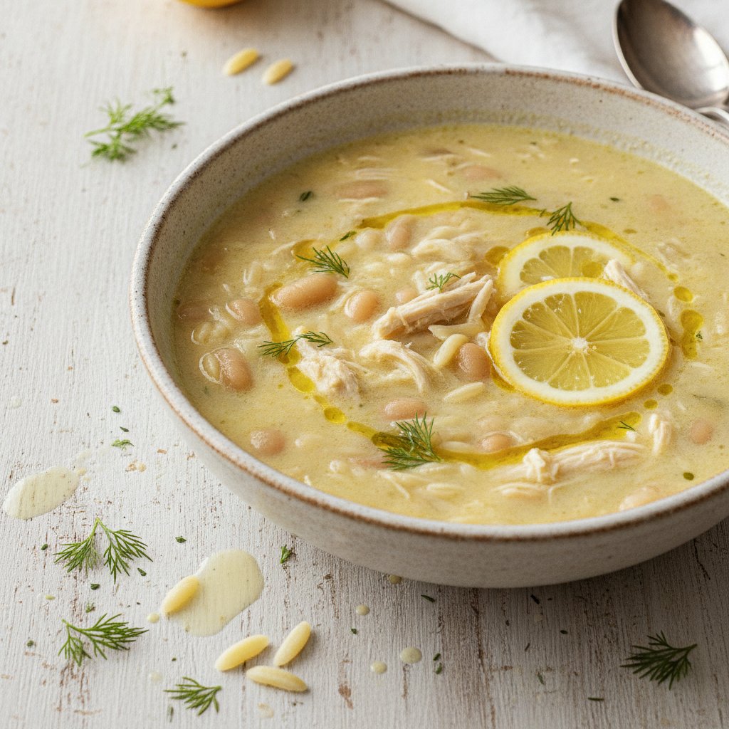 Lemon Chicken Egg Soup (High-Protein)