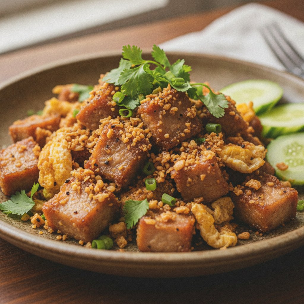 Garlic Pepper Fried Pork (High-Protein)