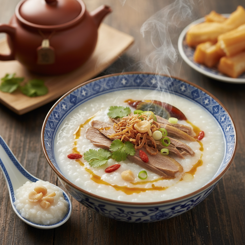 Cantonese Duck Congee 