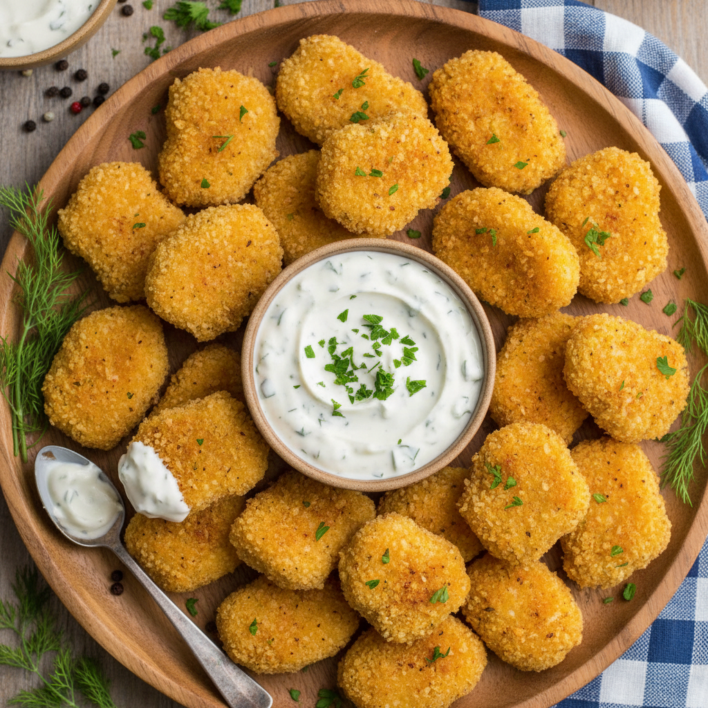 Air Fryer Chicken Nuggets with Ranch