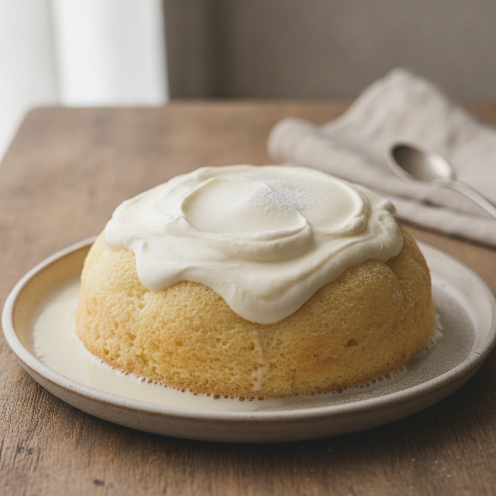 Soft Milk Dome Cake