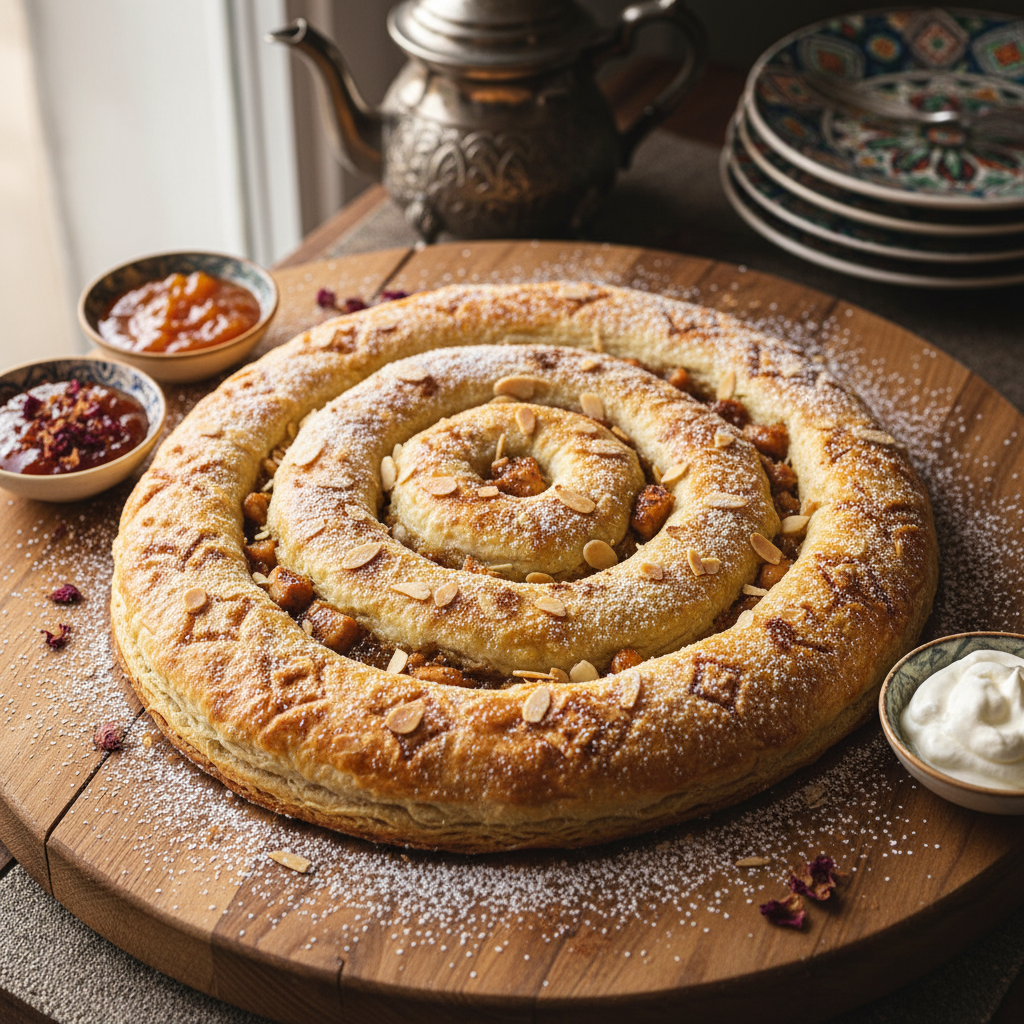 Sweet Almond Chicken Pastry - Shortbread Bastilla