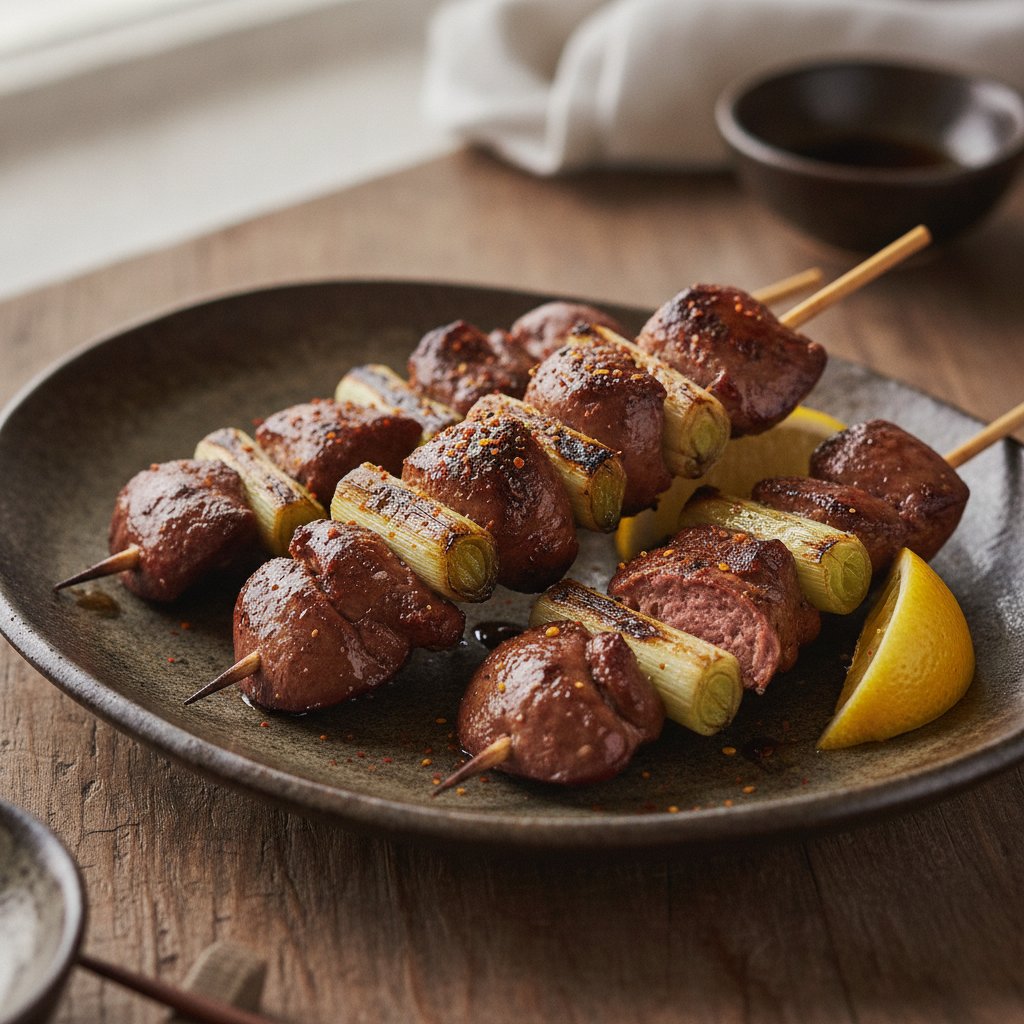 Grilled Chicken Liver Skewers