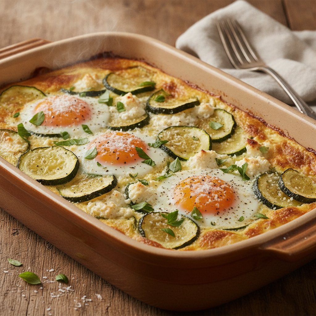 Zucchini and Herb Egg Bake (High-Protein)