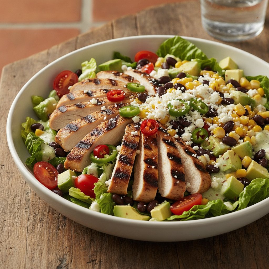 Mexican Grilled Chicken Salad (Low-Calorie)