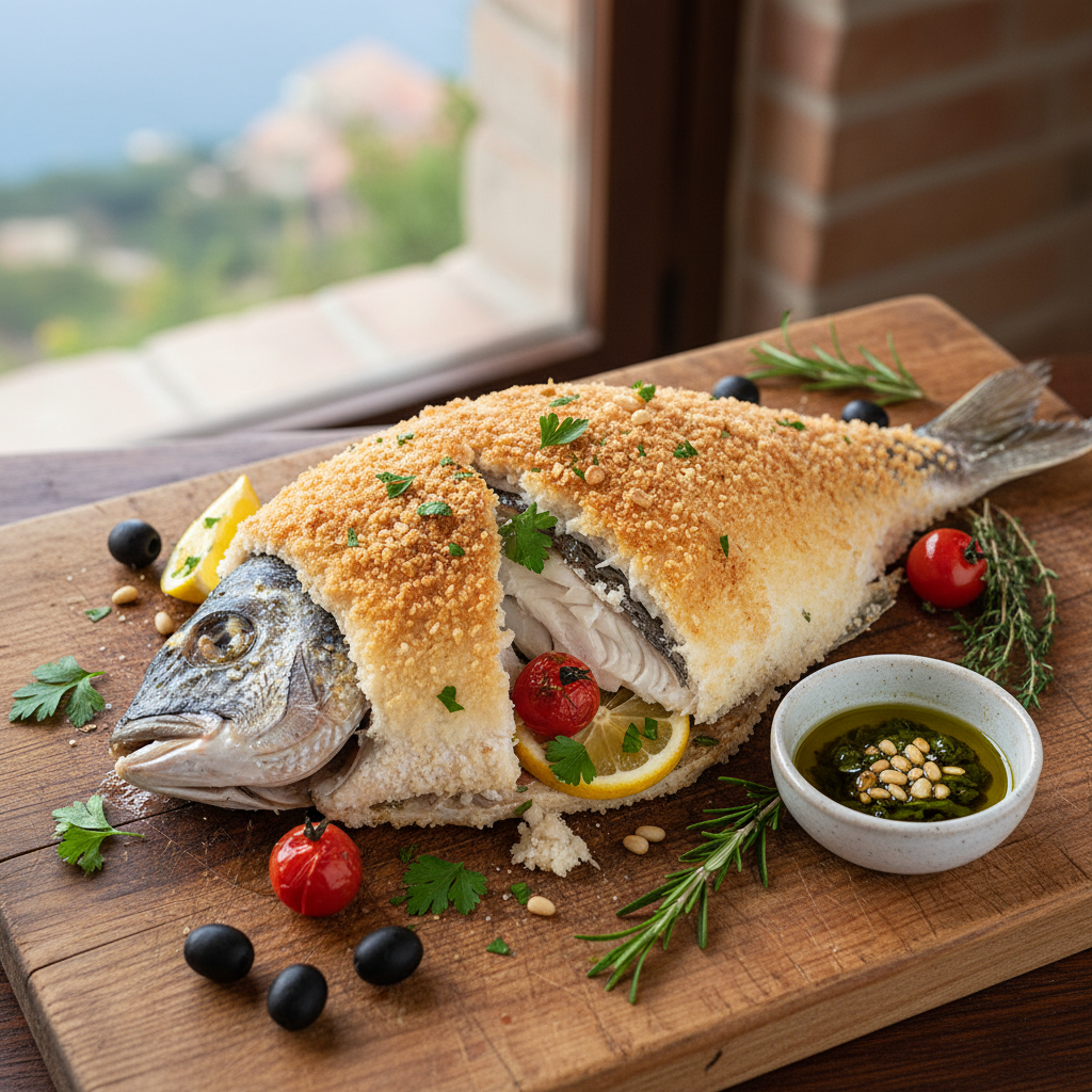 Salt-Crusted Whole Sea Bream — Orata al Sale Ligure