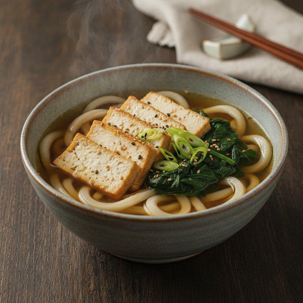 Thick Wheat Noodles in Broth (Dairy-Free)