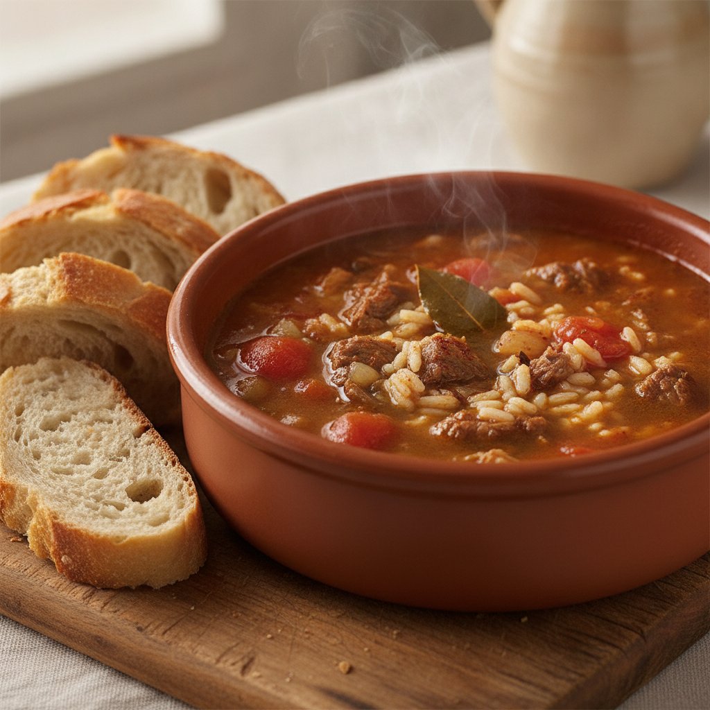 Beef and Rice Soup