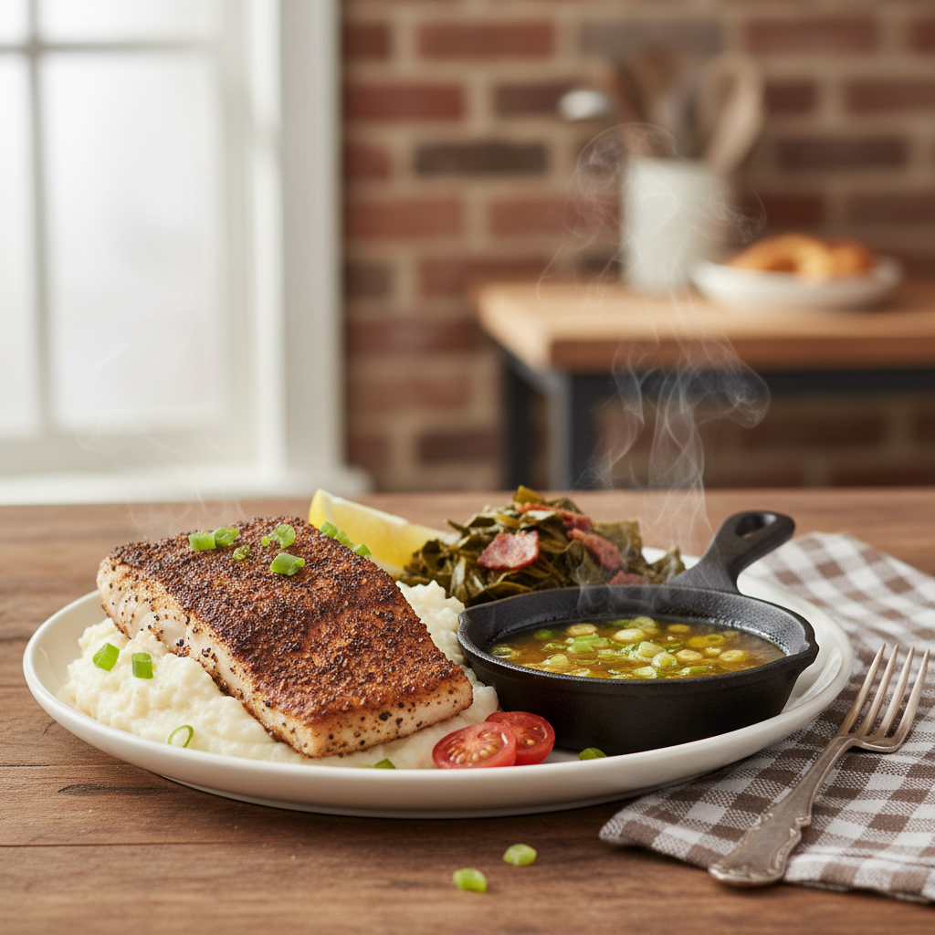 New Orleans Blackened Red Snapper