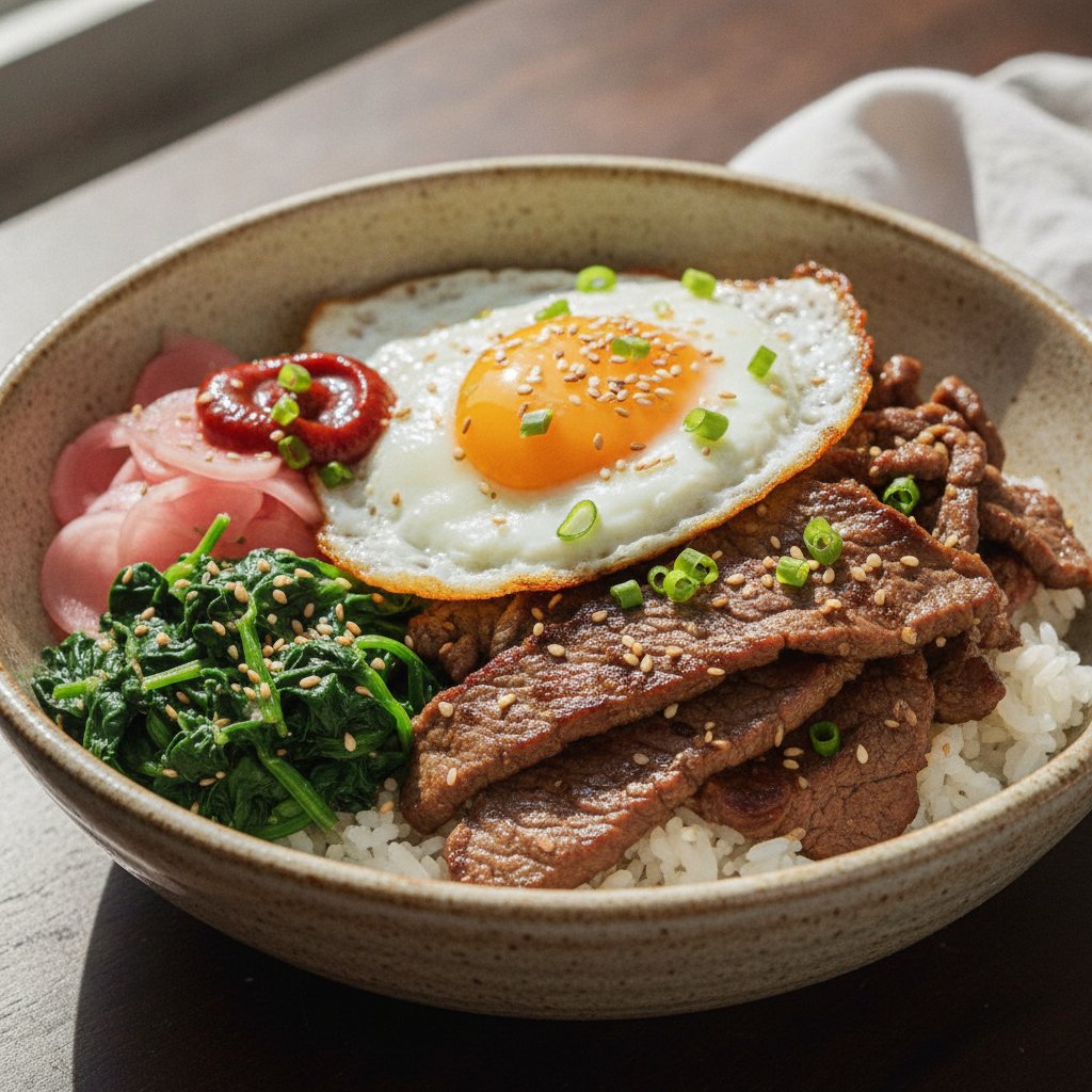 Marinated Beef Rice Bowl