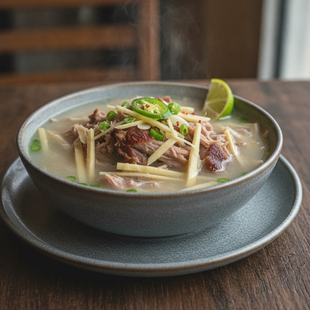 Smoked Pork Bamboo Soup
