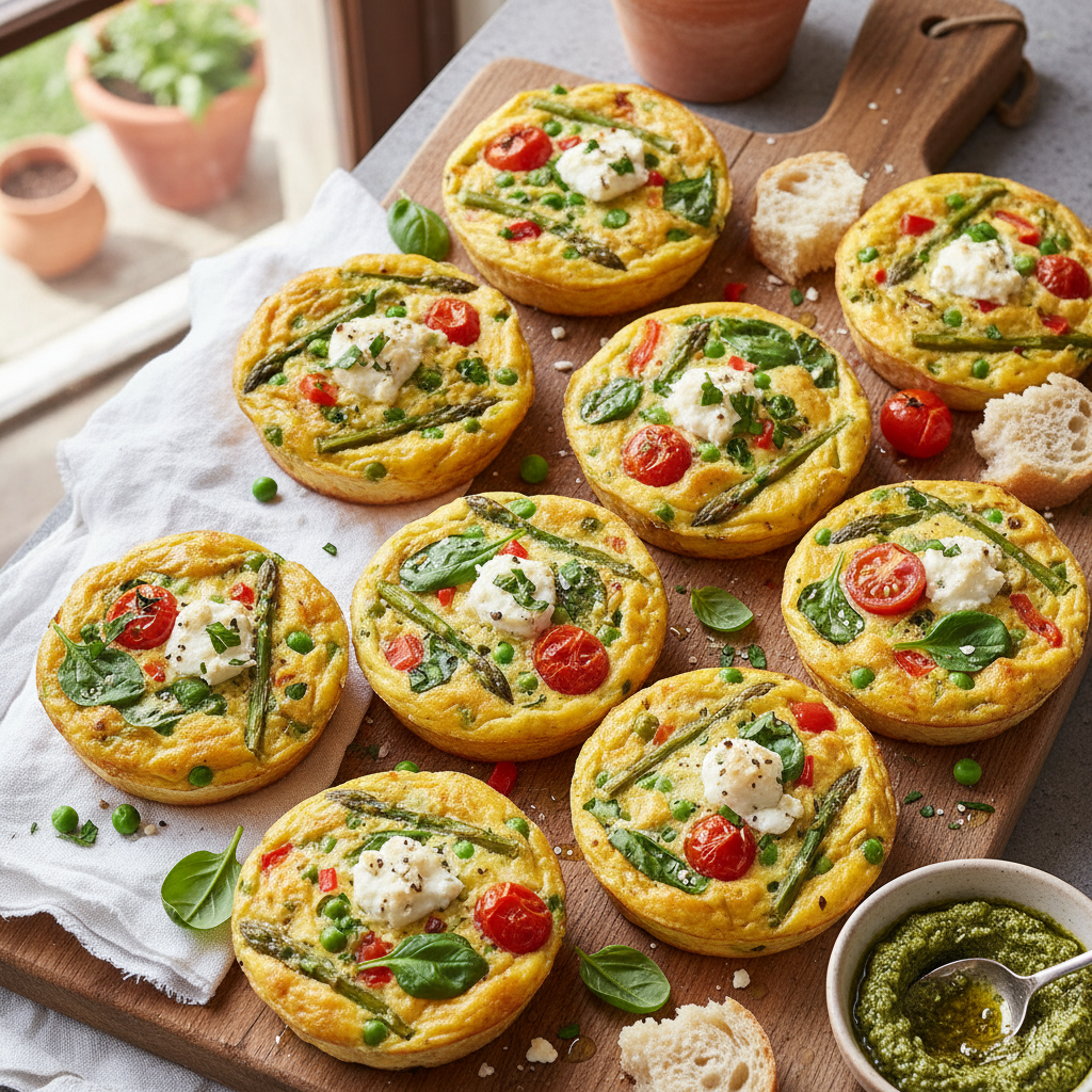 Baked Mini Frittata Primavera