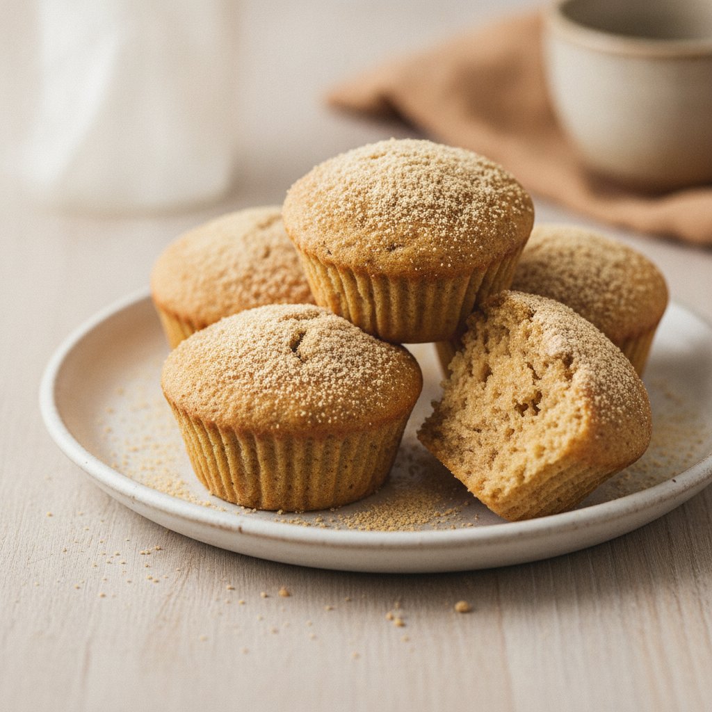 Kinako Soybean Flour Cupcakes