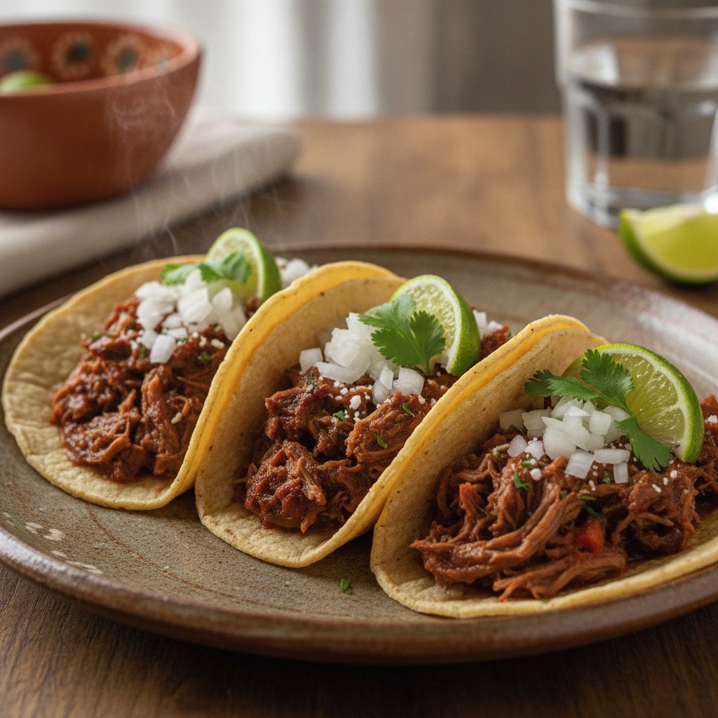 Braised Beef Cheek Tacos (Low-Chol)