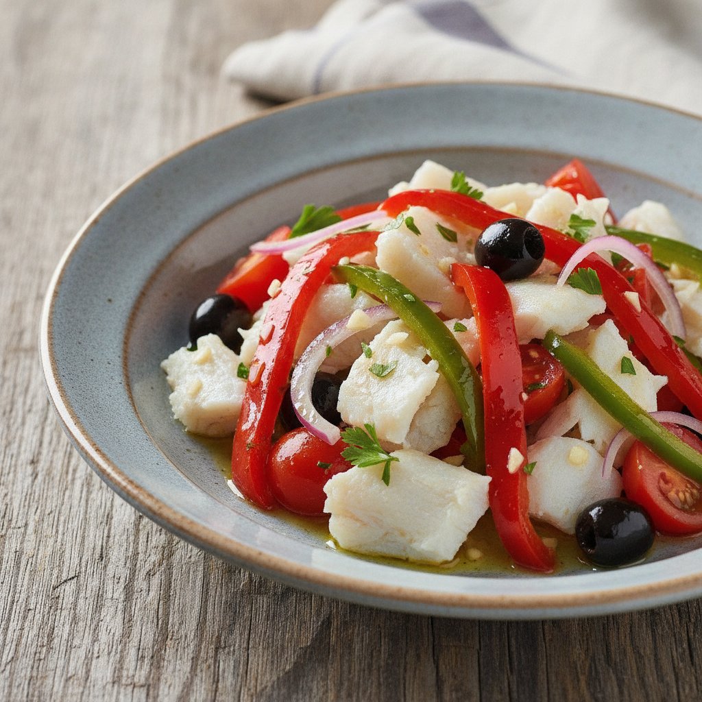 Salt Cod and Pepper Salad (Low-Calorie)