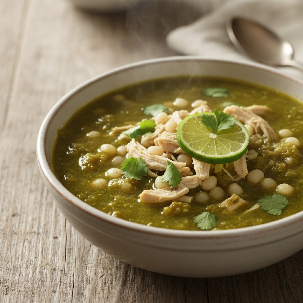 Green Hominy and Chicken Stew (Low-Calorie)