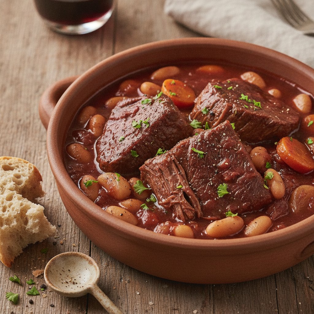 Baked Beef and Red Wine Stew (High-Protein)