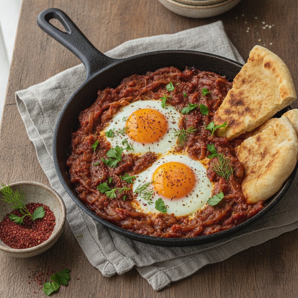 Onion and Herb Baked Eggs