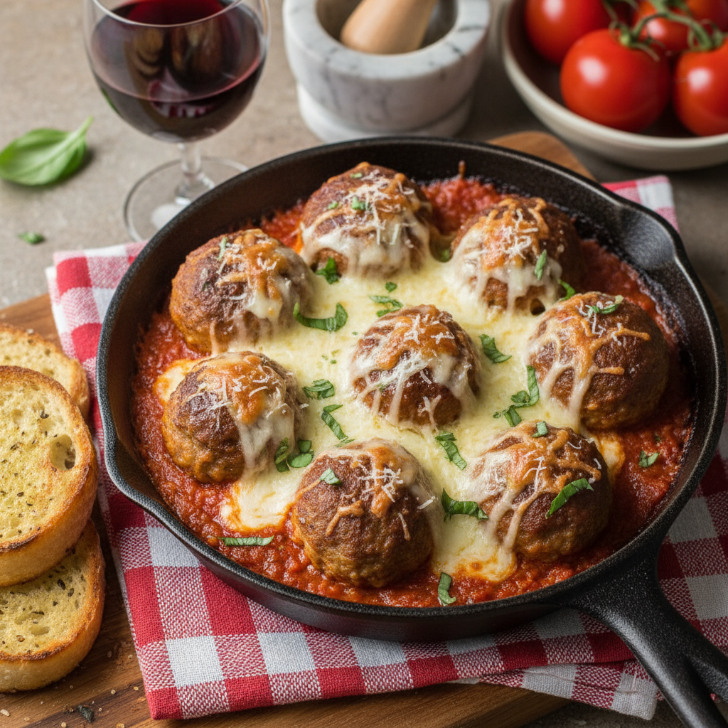 Baked Turkey Parmesan Meatballs