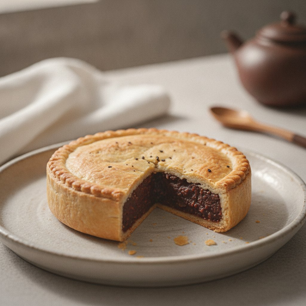 Sweet Red Bean Pie (Low-Calorie)