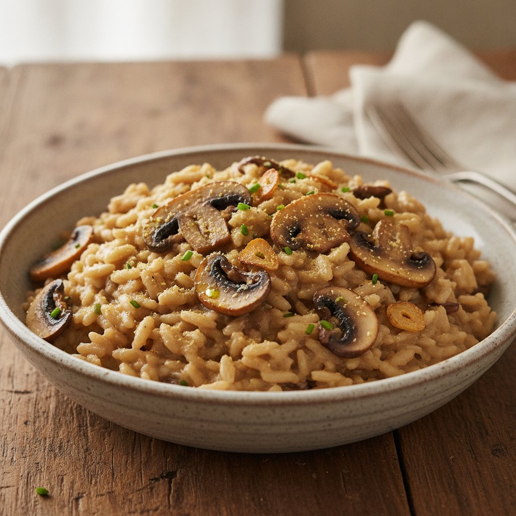 Creamy Mushroom Rice (Dairy-Free)