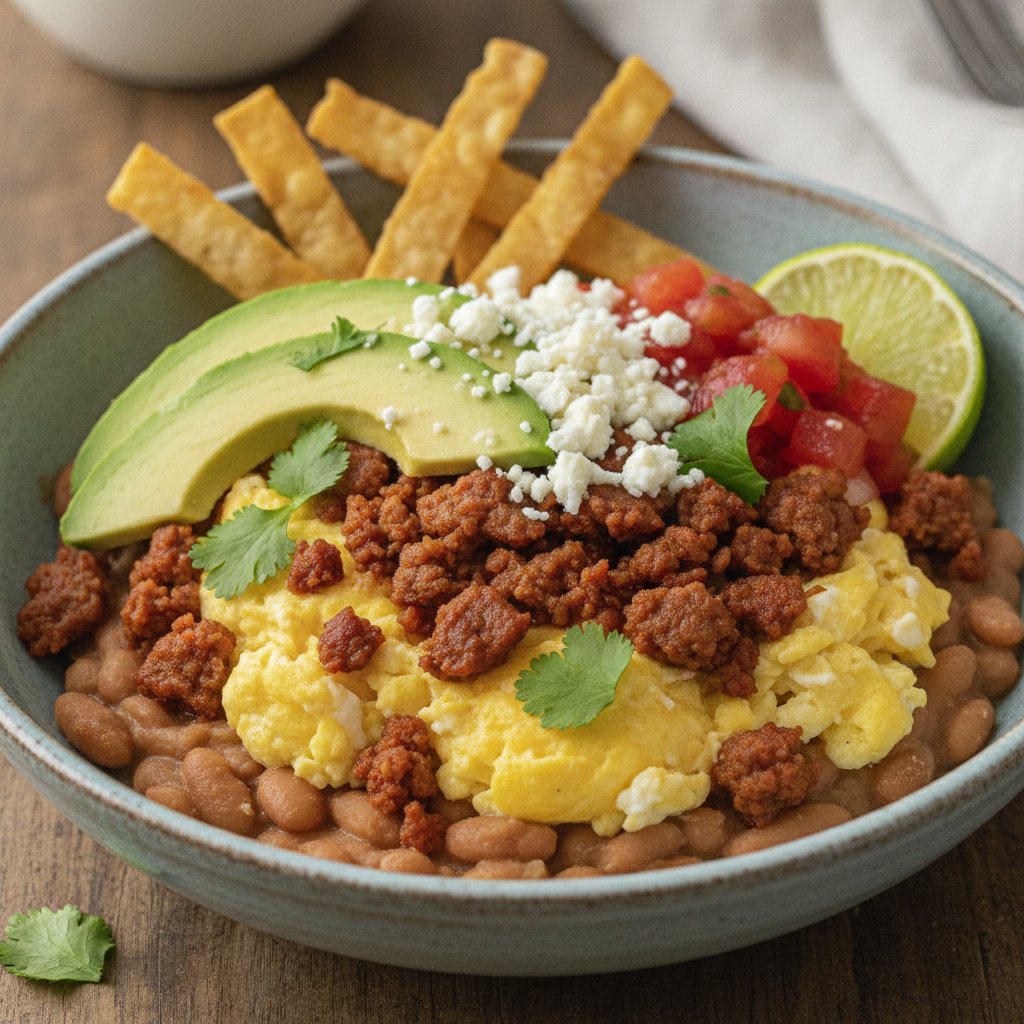 Chorizo and Egg Breakfast Bowl