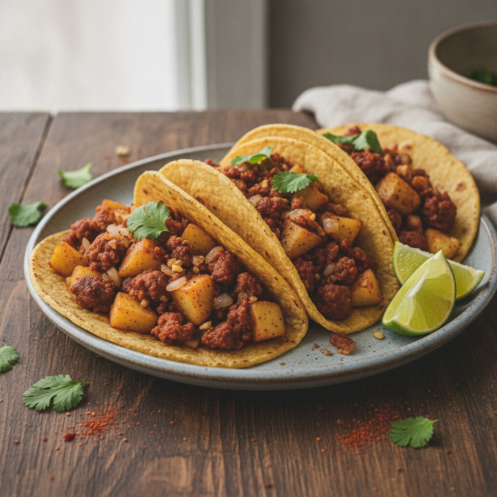 Chorizo and Potato Tacos (Gluten-Free)